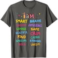 thumbnail image 1 of I Am Daily Affirmation Colorful Christian Girls T-Shirt, 1 of 5