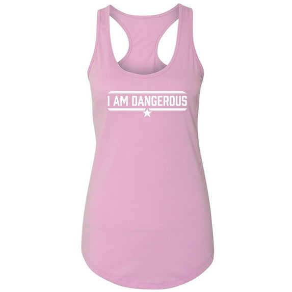 I Am Dangerous Racerback Tank