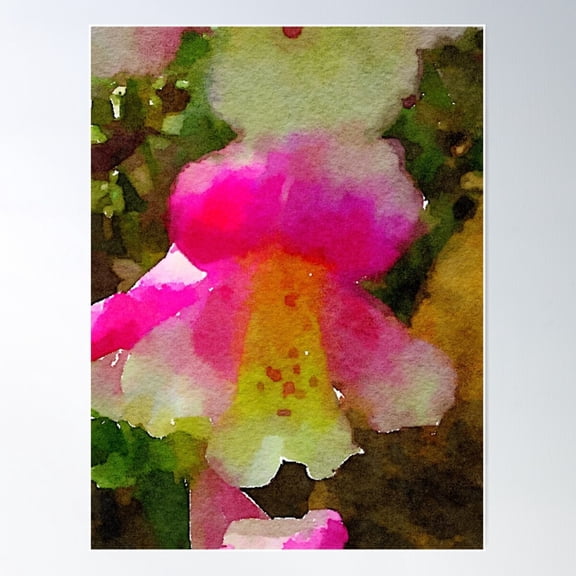 I Am Digitalis Poster Wall Art, Modern Wall Decor For Living Room Bedroom, 8x12 UNFRAMED