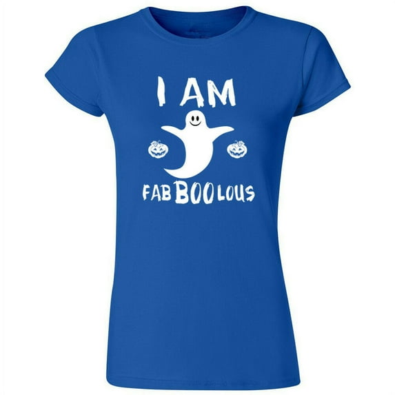 I Am Fabulous Lady Tshirt Halloween Costume Boo Tee Color Blue 2X-Large