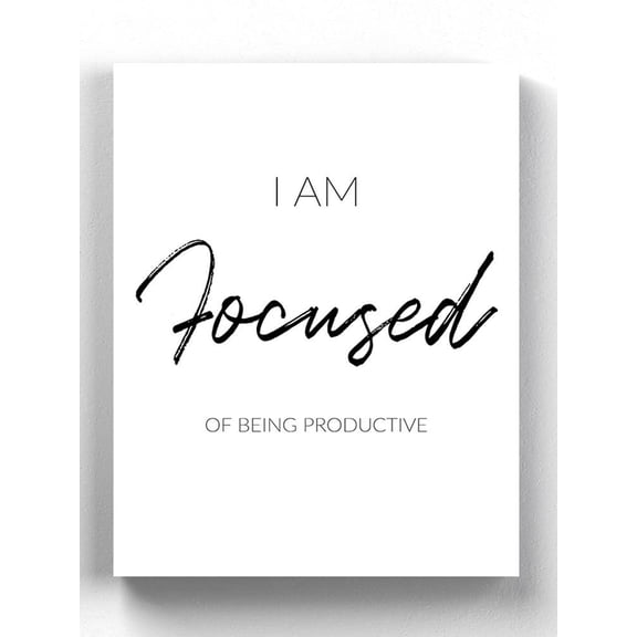 I Am Focused Wrapped Canvas  -Smartprints Designs,