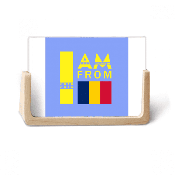 I Am From Chad Art Deco Fashion Photo Wooden Photo Frame Tabletop Display