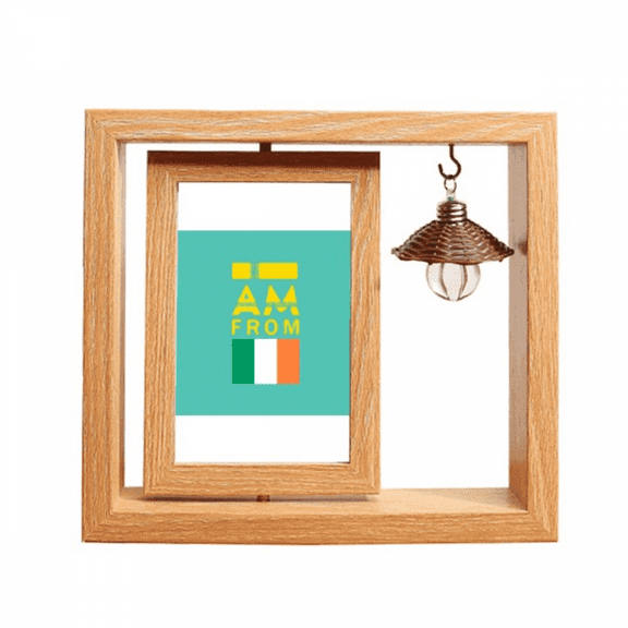 I Am From Ireland Art Deco Fashion Wooden Rotating Picture Photo Frame 4x6