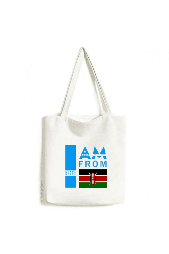 I Am From Kenya Tote Canvas Bag Shopping Satchel Casual Handbag