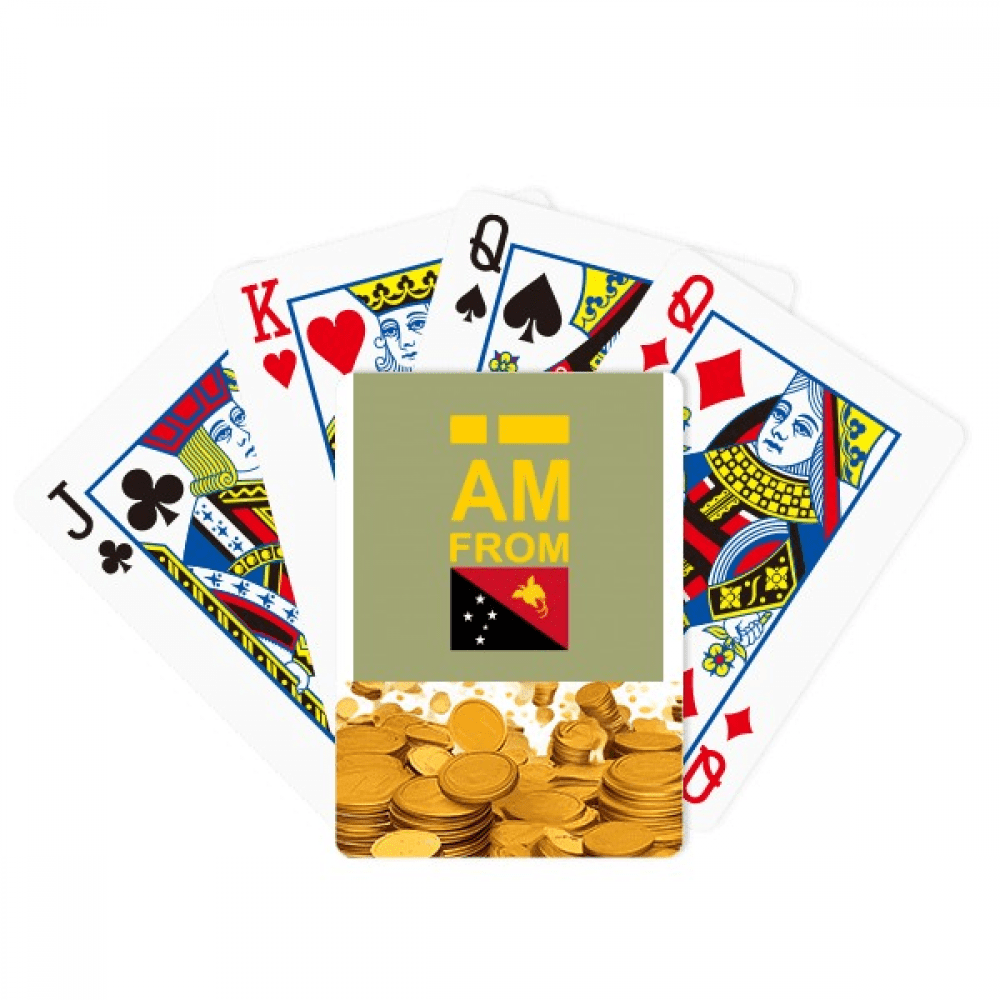 I Am From Papua New Guinea Gold Playing Card Classic Game