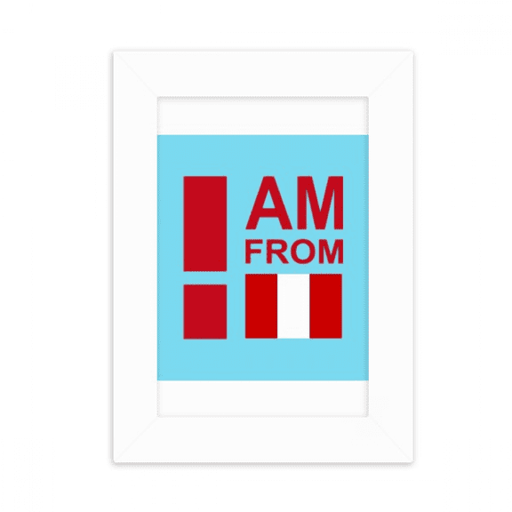 I Am From Peru Art Deco Fashion Desktop Photo Frame Picture Display Decoration Art Painting