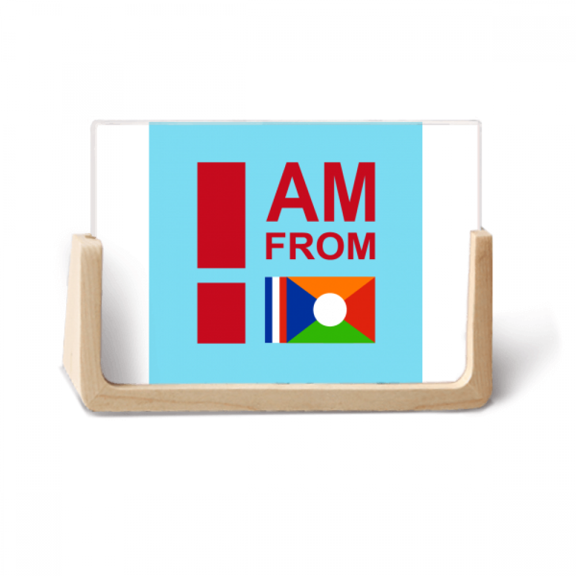 I Am From Reunion Art Deco Fashion Photo Wooden Photo Frame Tabletop Display