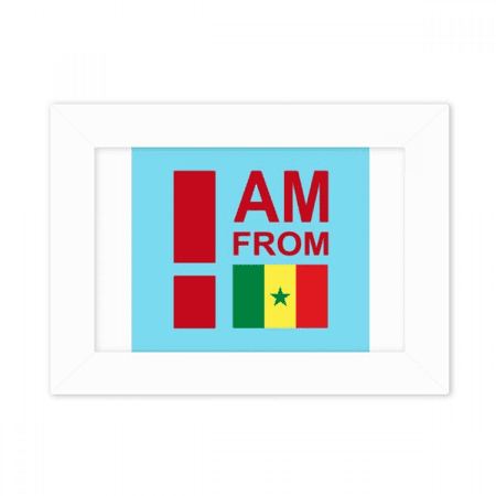 I Am From Senegal Art Deco Fashion Photo Mount Frame Picture Art Painting Desktop 5x7 inch