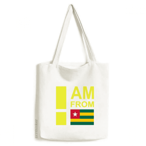 I Am From Togo Tote Canvas Bag Shopping Satchel Casual Handbag