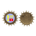 thumbnail image 1 of I Am From Tunisia Art Deco Fashion Metall Sonne Brosche Haken Pin, 1 of 3