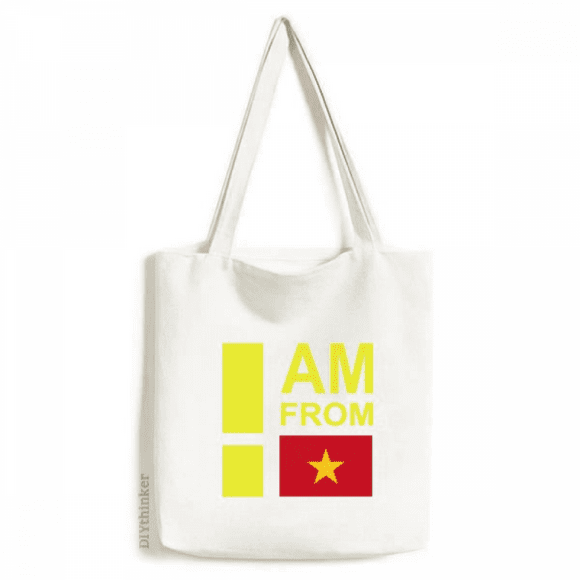 I Am From Vietnam Tote Canvas Bag Shopping Satchel Casual Handbag