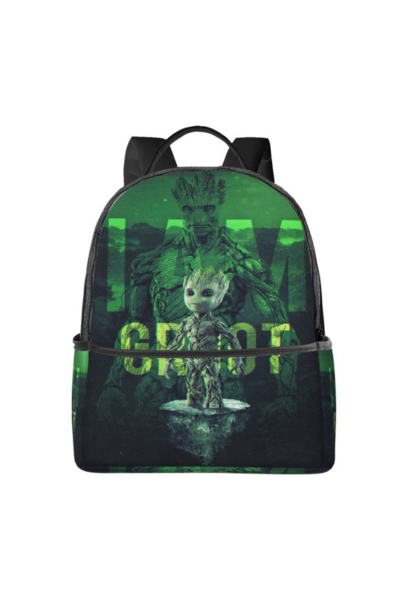 I Am Groot Backpack Book Bags Casual Daypack For Travel Work Office