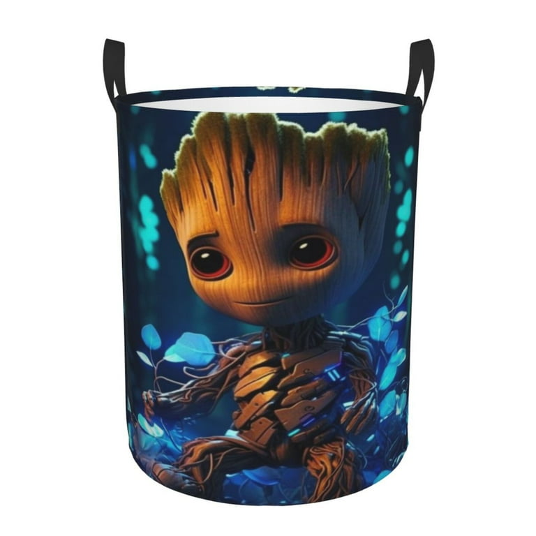 I Am Groot Large Laundry Hamper Collapsible Laundry Basket With Handles Tall Storage Basket For Blanket Toys Dirty Clothes In Living Room Bedroom Bathroom Nursery Walmart