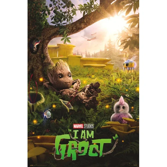 I Am Groot - Marvel Tv Show Poster (Chill Time) UNFRAMED PAPER POSTER, Home Decor