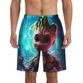 thumbnail image 1 of I Am Groot Mens Swim Trunks Quick Dry Board Shorts Beach Shorts Swimwear Bathing Suits, 1 of 8