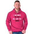 thumbnail image 1 of I Am Here to Pet All of the Cats Hoodie Sweatshirt Women Men Brisco Brands S, 1 of 6