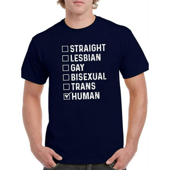 I Am Human T-Shirt Men -Smartprints Designs, Male 3X-Large