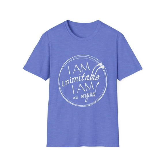 I Am Inimitable I Am An Original Self Esteem Introvert | Sarcasm | Hamilton Musical Vintage Unisex Softstyle T-Shirt