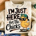 thumbnail image 1 of I Am Just Here for Chicks Sweatshirt, Easter Boy Sweatshirt, Funny Easter Chicks Sweatshirt, Happy Easter Vibes Sweatshirt, 1 of 5