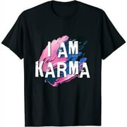 I Am Karma Womens T-Shirt Black