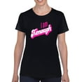 thumbnail image 1 of I Am Kenough Quote T-shirt Women's -SmartPrintsInk Designs, 1 of 3