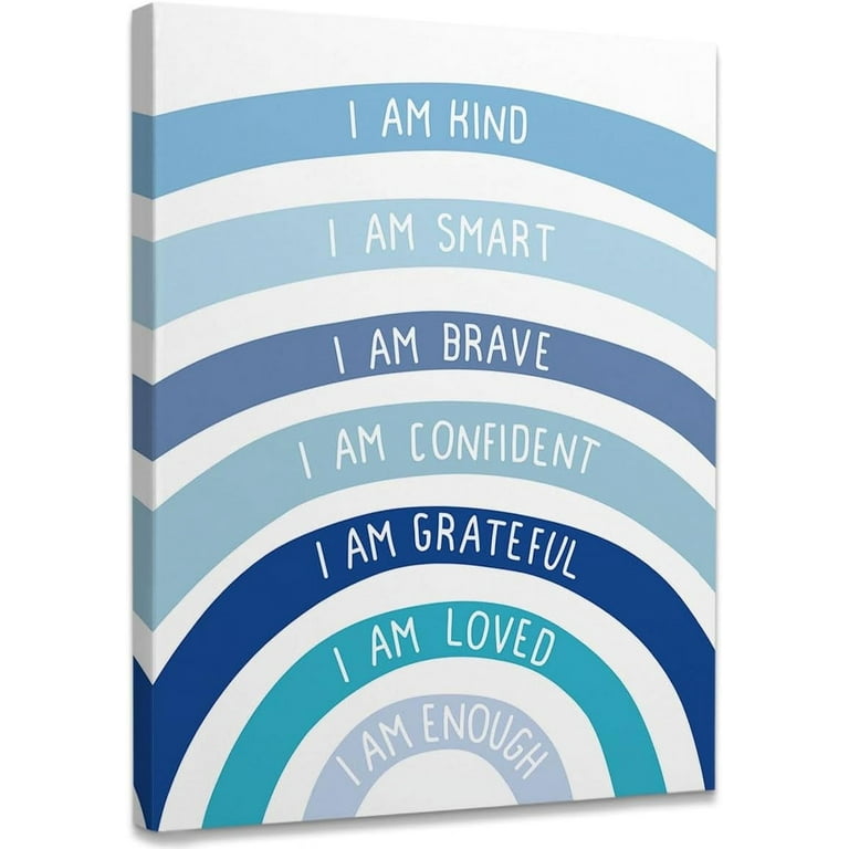 Canvas Wall Tapestry - Be Kind Be Brave Canvas Wall Tapestry - Be Kind Be Brave