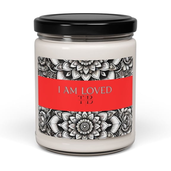 "I Am Loved" Affirmation Scented Soy Candle, 9oz