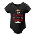 thumbnail image 1 of I Am Mexican And This Is My Juansie - Funny Outfit - Cute Infant One-Piece Baby Bodysuit Black-style 12months, 1 of 7
