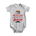 thumbnail image 1 of I Am Mexican And This Is My Juansie - Funny Outfit - Cute Infant One-Piece Baby Bodysuit Light Gray-style-1 0-3M, 1 of 5