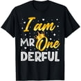 thumbnail image 1 of I Am Mr Onederful Happy 1st Birthday Party Matching Family T-Shirt mens t shirt，black，women，funny，misfits，men，journey, 1 of 4