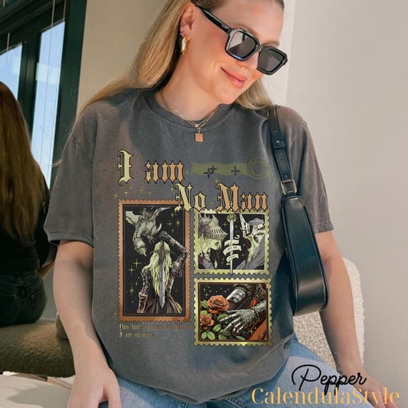 I Am No Man Shirt, Eowyn LOT Ring T-Shirt, Fantasy Book Lover Tee, Eowyn Fantasy Quote, Girl Power Book Lover Tee, Dark Lord Fantasy Reading