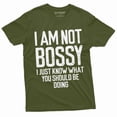 thumbnail image 1 of I Am Not Bossy T-Shirt Womens Mens Unisex Funny Boss Tee Shirt Manager Jobs Tee (X-Large Military Green), 1 of 6