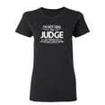 thumbnail image 1 of I Am Not Here To Judge Sarcastic Novelty Gift Idea Adult Humor Funny Women's Casual Tees, 1 of 3