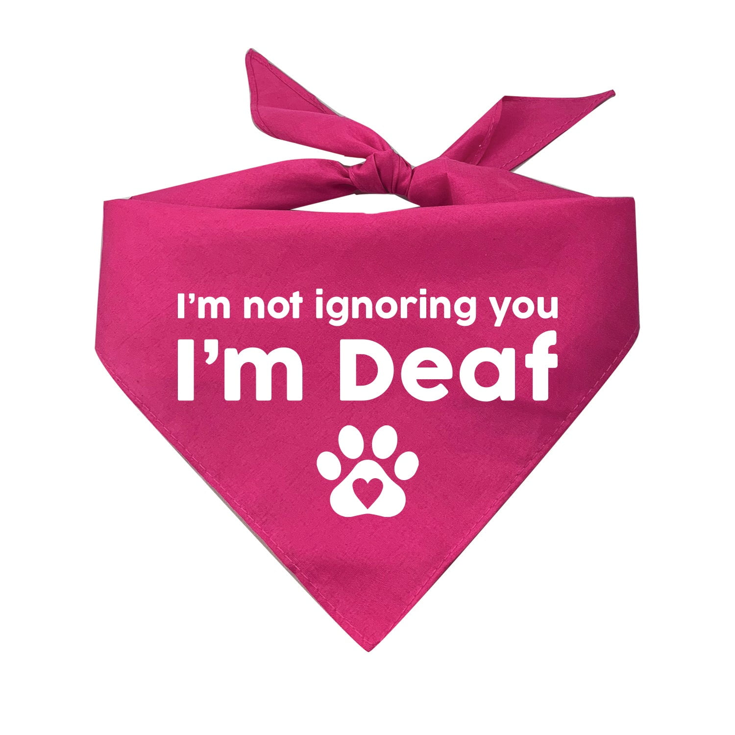 I am deaf dog bandana best sale