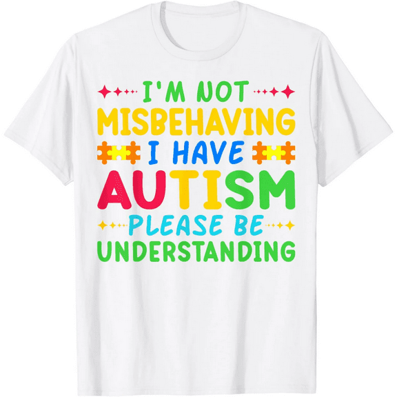 I Am Not Misbehaving I Have Autism Awareness Autistic Kids T-Shirt