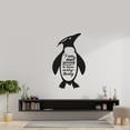 thumbnail image 1 of I Am Not Young Enough To Know Everything Quote Fiordland Penguin Silhouette Vinyl Design Wall Sticker Art Decal Boy Girl Kid Room Bedroom Nursery Kinder Home Decor Stickers Decoration Size(10x8 inch), 1 of 3