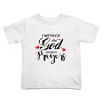 thumbnail image 1 of I Am Proof That God Answers Prayers Cute Toddler Tshirts for Boys Girls (White, Youth L), 1 of 5