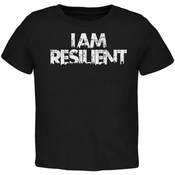 I Am Resilient Toddler T Shirt Black 2T