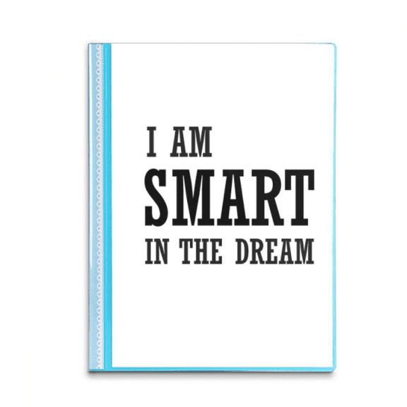 I Am Smart In The Dream Art Deco Fashion Book Sheet Protectors Portfolio Binder Folder