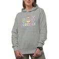 thumbnail image 1 of I Am So Eggcited, Easter Hunt Pun with Eggs Art Favor, Souvenir or Merch Gift, Heather Grey Hooded Sweatshirt or Hoodie, Medium, 1 of 5