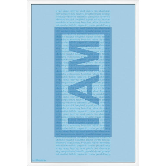 I Am - Text Wall Poster, 22.375" x 34", Framed