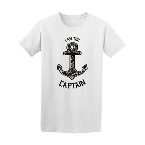 I Am The Captain Anchor T-Shirt Men -Image by Shutterstock, Male x-Large