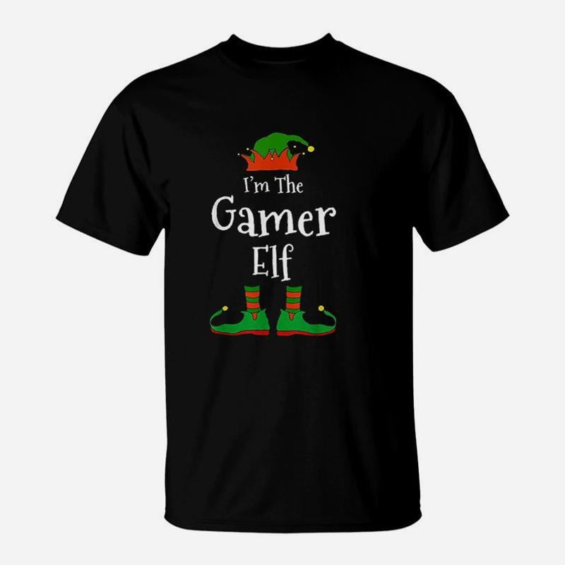 I Am The Gamer Elf Family Matching Funny Christmas Group Gift TShirt