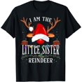 thumbnail image 1 of I Am The Little Sister Reindeer Christmas Family T-Shirt, 1 of 4