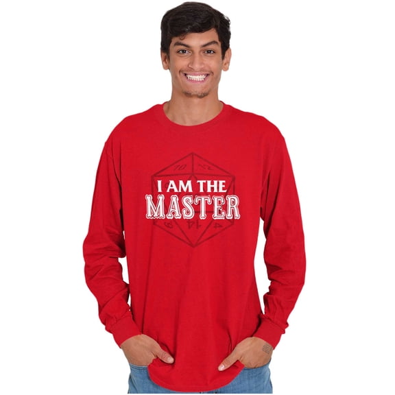 I Am The Master Dungeons Funny Gaming Long Sleeve TShirt Men Women Brisco Brands M