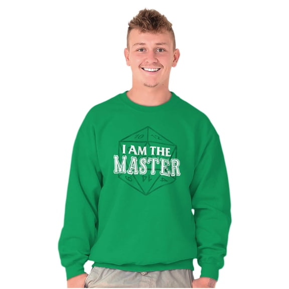 I Am The Master Dungeons Funny Gaming Sweatshirt for Men or Women Brisco Brands M