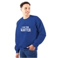 thumbnail image 1 of I Am The Master Dungeons Funny Gaming Unisex Plus Fleece Graphic Sweatshirt Brisco Brands 3X, 1 of 5
