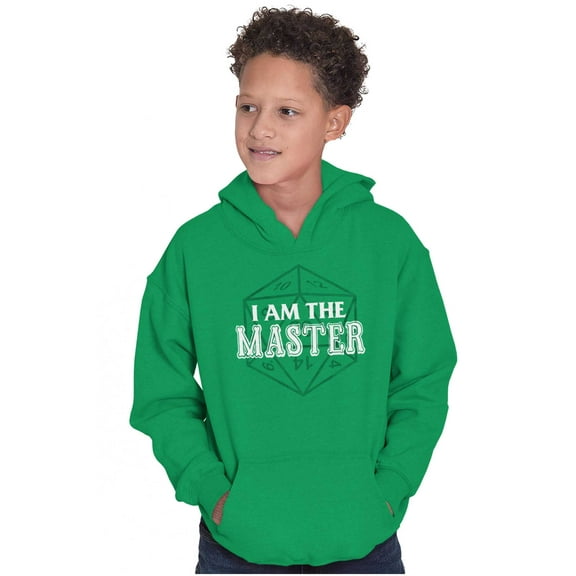 I Am The Master Dungeons Funny Gaming Youth Hoodie Boy Girl Teen Brisco Brands L