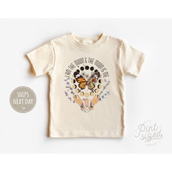 I Am The Moon Toddler Shirt - Boho Kids Shirt - Cute Summer Toddler Tee, New Born, Baby Shower Gift, New Parents Gift