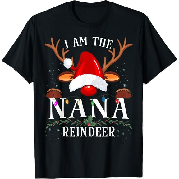 I Am The Nana Reindeer Christmas Family T-Shirt